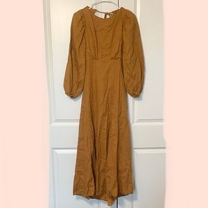 Dissh Long Sleeve Open Back Maxi Dress